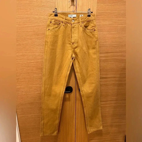 RE/DONE Original Womens jeans size 25, Earthen Gold, NWT - Picture 3 of 8